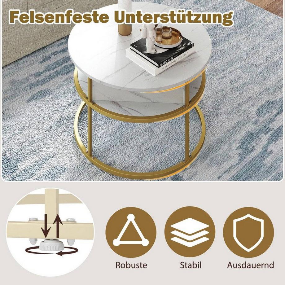 Northix Couchtisch mit anhebbarer Platte und Stauraum  