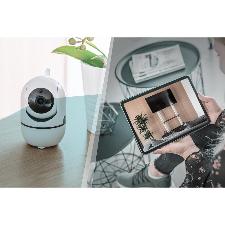 Digitus  Digitus Smarte Full HD PT-Innenkamera mit Auto-Tracking, WLAN + Sprachsteuerung 