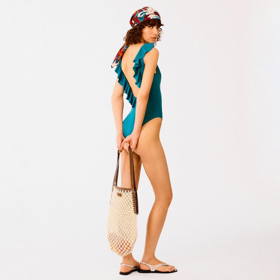 La Redoute Collections Signature Badeanzug mit Volants  