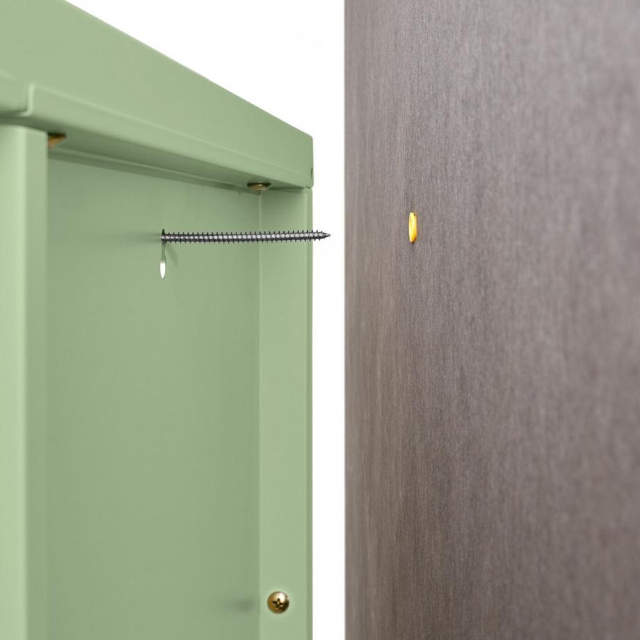 Tectake Metallvitrine Baker Glastüren mit Magnetverschluss verstellbare Zwischenböden  