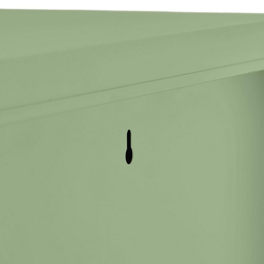 Tectake Metallvitrine Baker Glastüren mit Magnetverschluss verstellbare Zwischenböden  