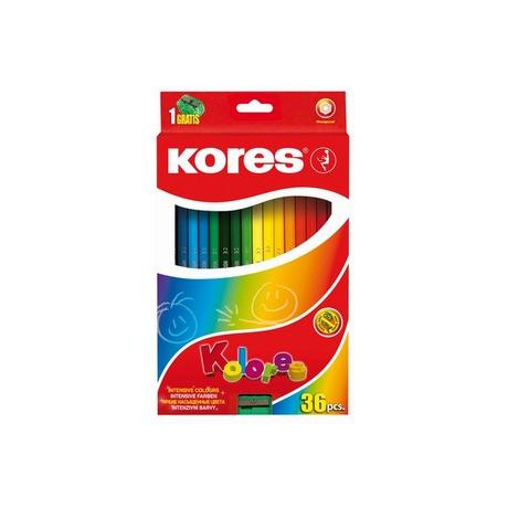 KORES KORES KOLORES Buntstifte BB96336 36 Farben ass. 6-eckig  