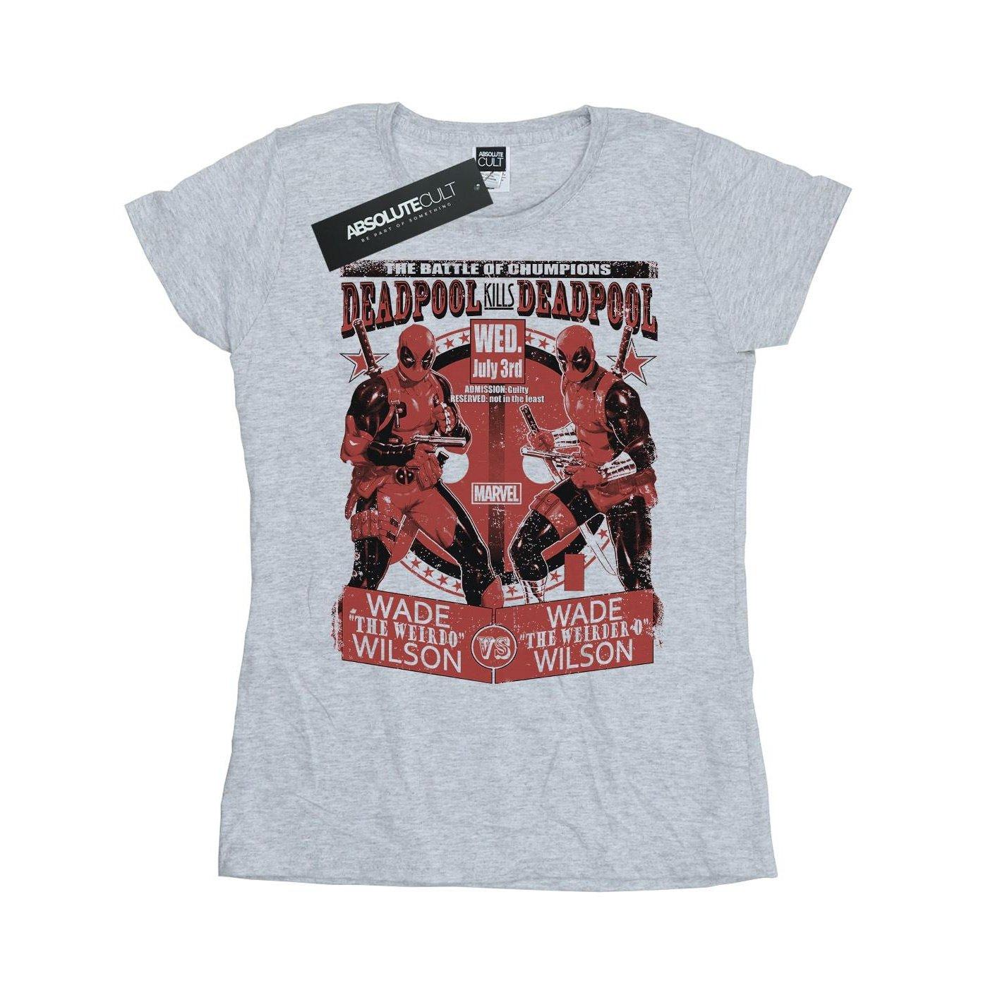 Image of Deadpool Vs Deadpool Tshirt Damen Grau XXL