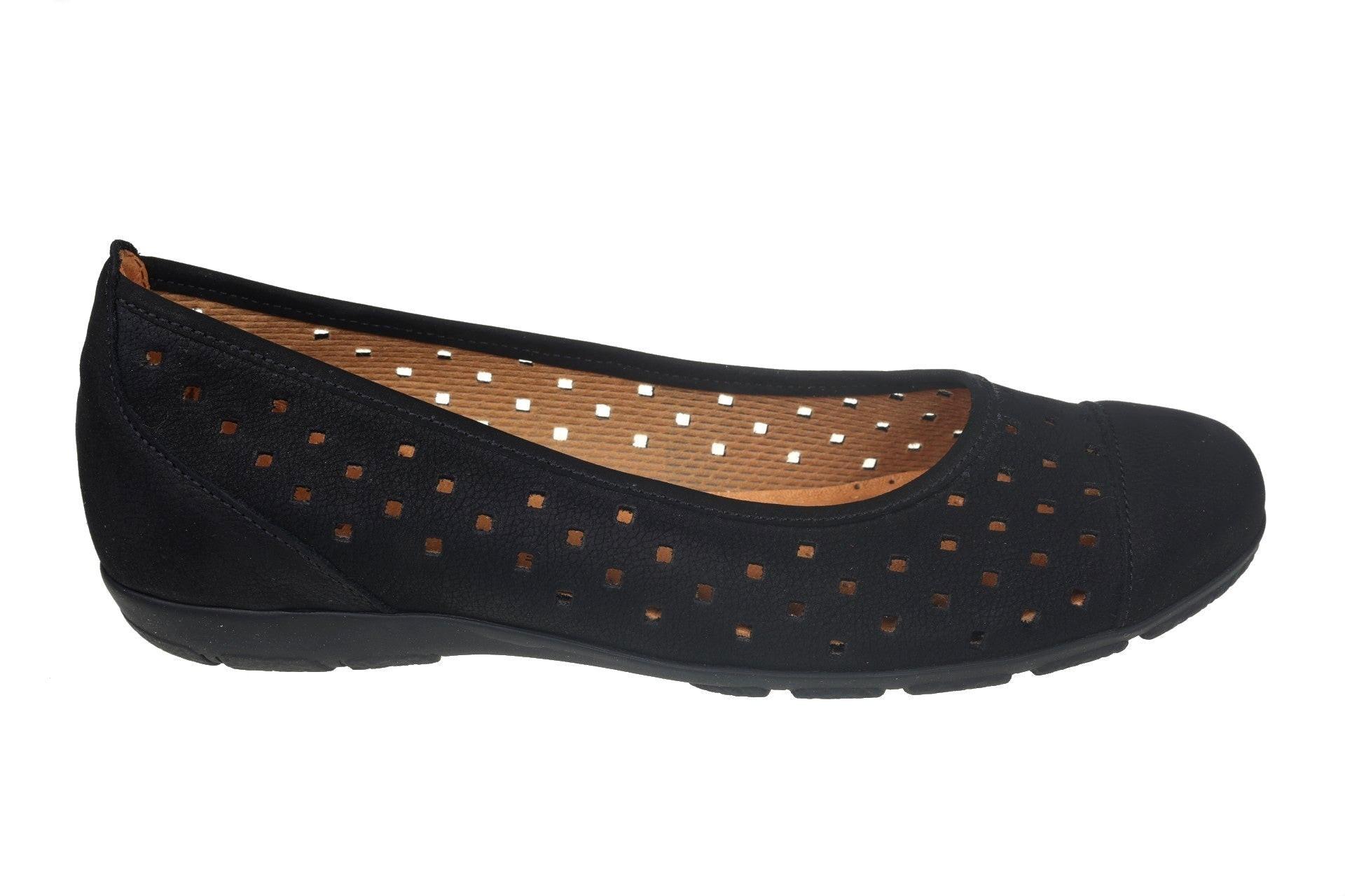 Image of 44.169.17 - Nubuk Ballerina Damen Schwarz 40