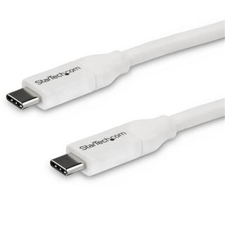 STARTECH.COM  Câble USB-C vers USB-C avec Power Delivery 5A de 4 m - USB 2.0 - Blanc 