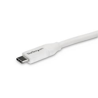 STARTECH.COM  Câble USB-C vers USB-C avec Power Delivery 5A de 4 m - USB 2.0 - Blanc 