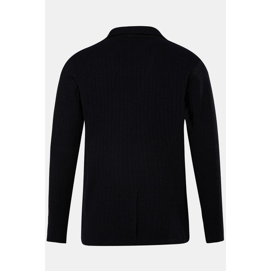 JP1880 Veston en maille double rangée de boutons col à revers et poches  