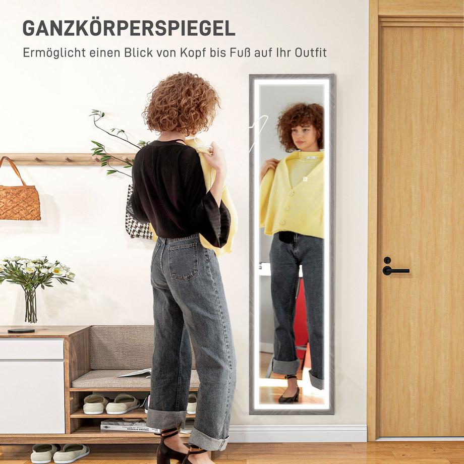 HOMCOM Miroir en pied  
