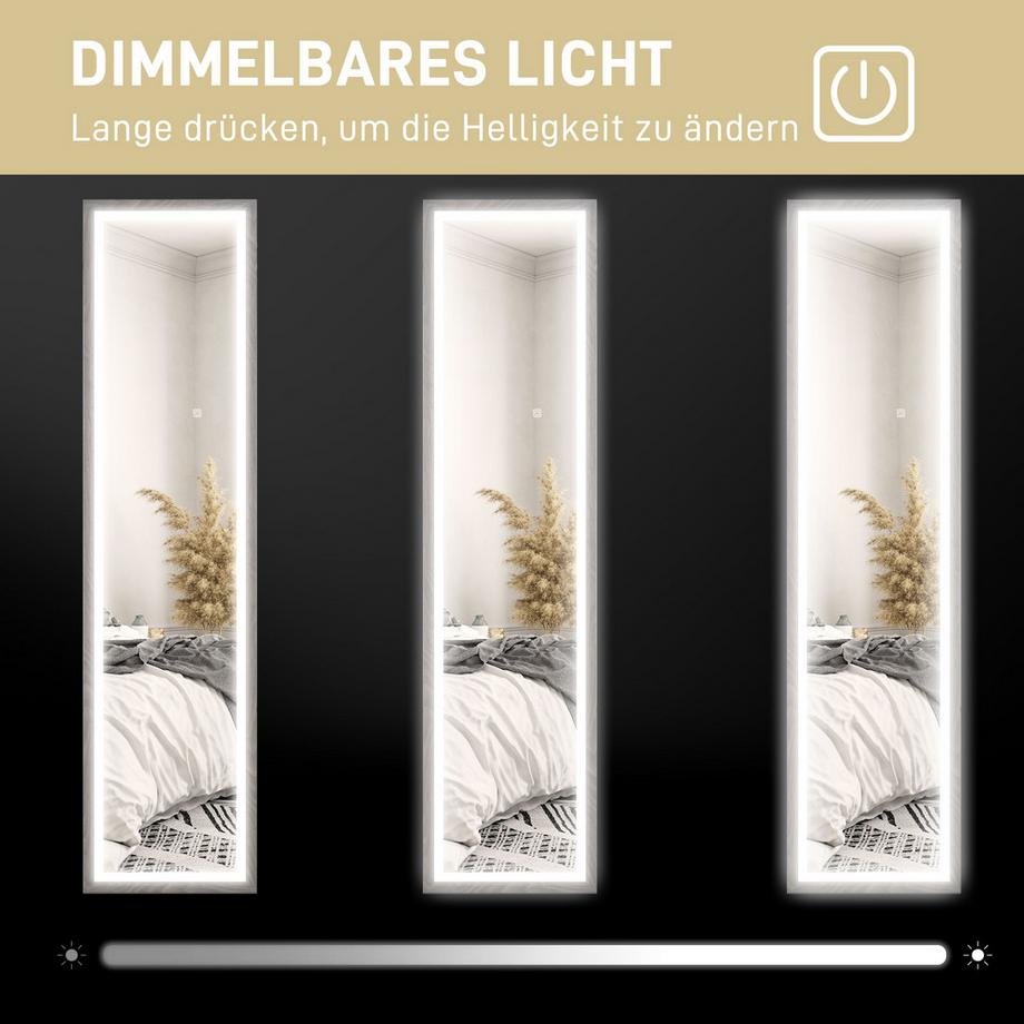 HOMCOM Miroir en pied  