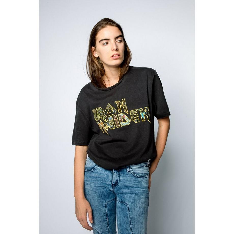 Amplified Iron Maiden Logo Vintage T-Shirt  