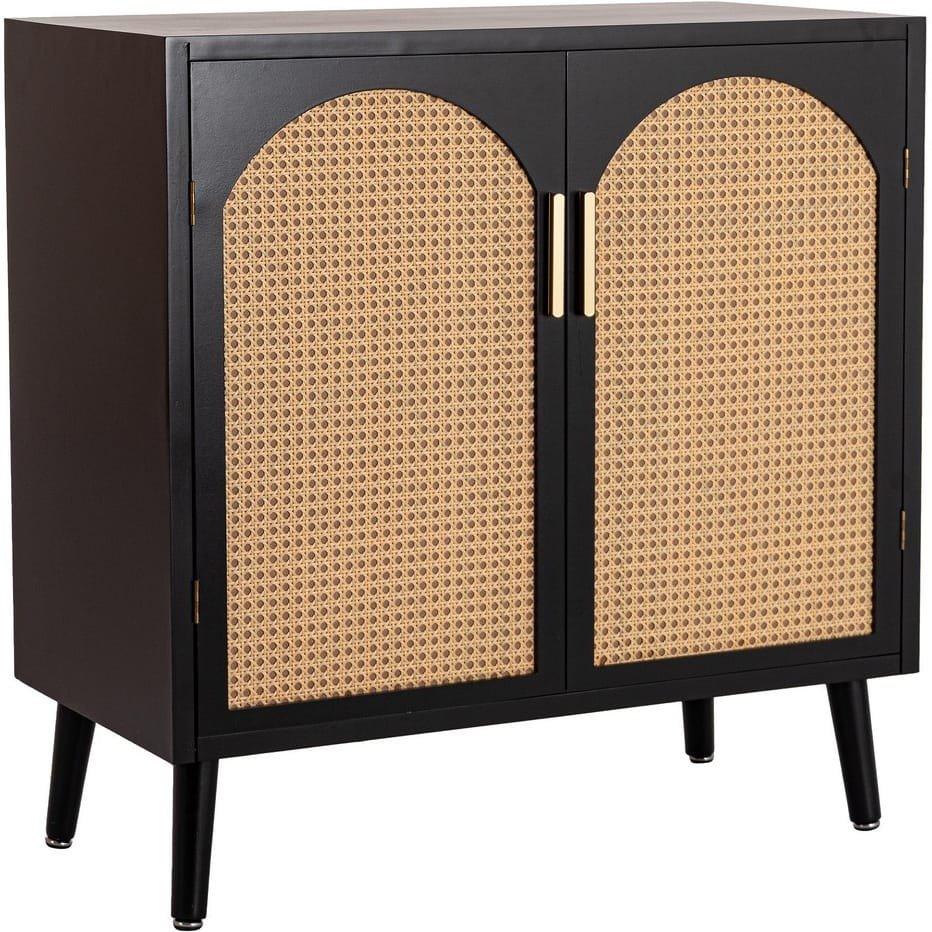 mutoni Credenza Josine nera 80x40x80  