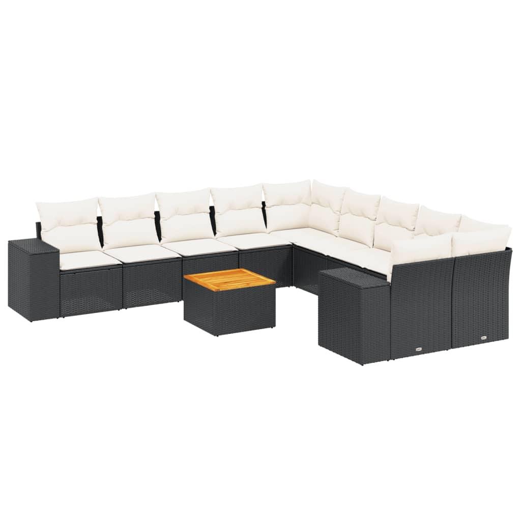 VidaXL set divano da giardino Polirattan  