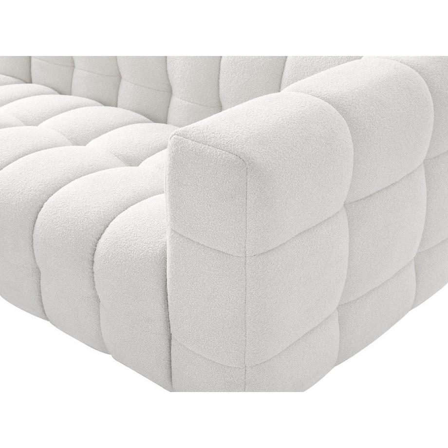 PASCAL MORABITO Ecksofa - Ecke links - Bouclé-Stoff - Elfenbeinweiß - LERICI von Pascal Morabito  