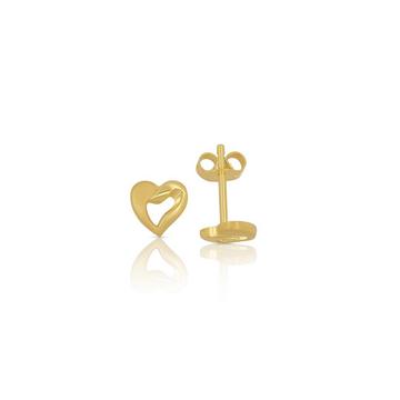 Clous d'oreilles or jaune 750, 7mm