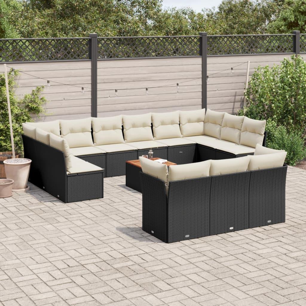 VidaXL set divano da giardino Polirattan  