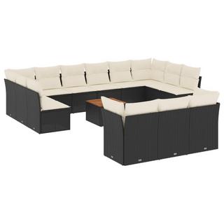 VidaXL set divano da giardino Polirattan  