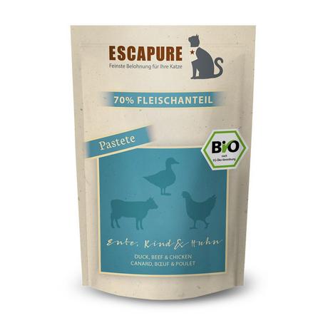 ESCAPURE  canard bœuf et poulet BIO 