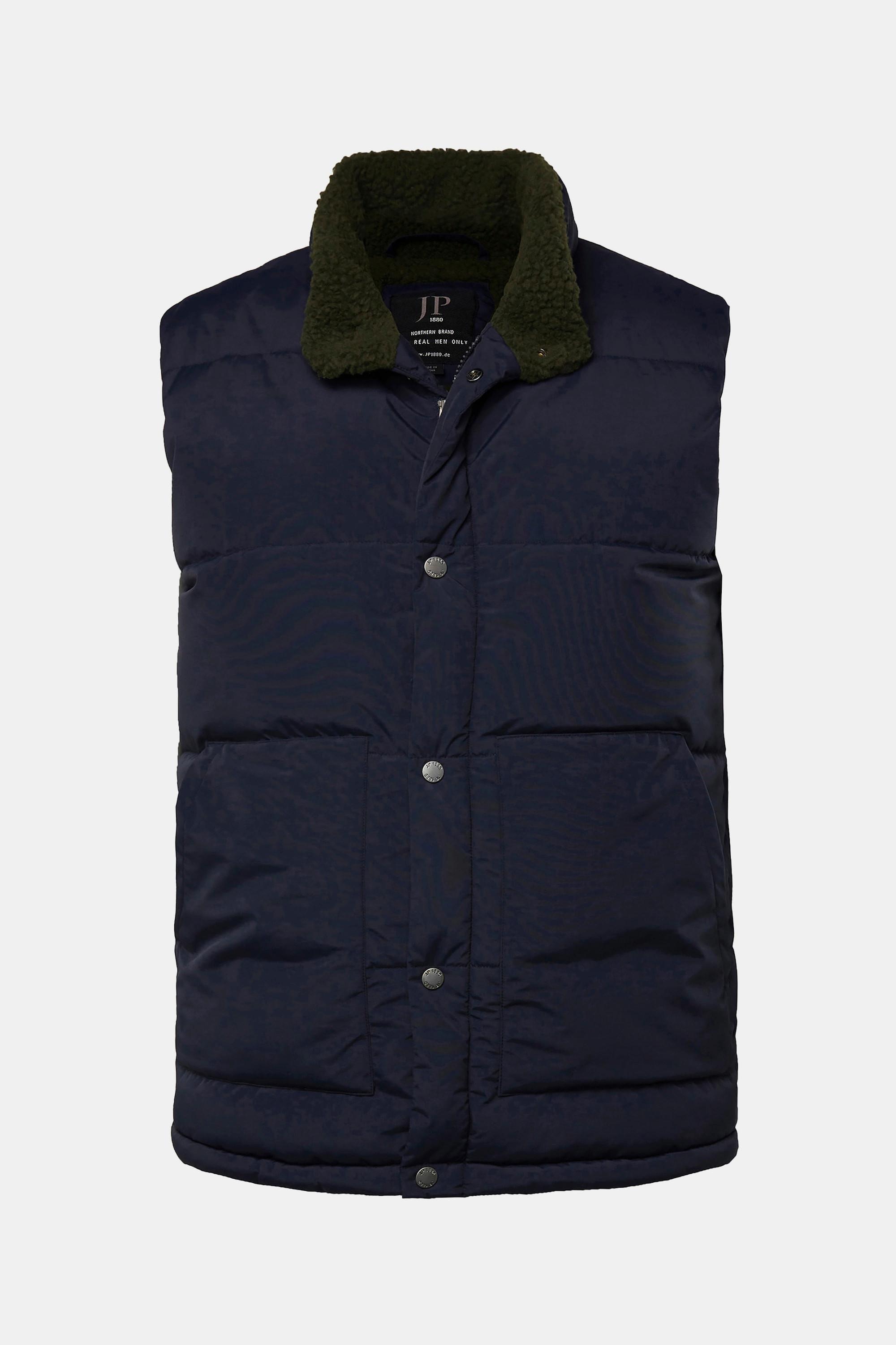 JP1880  Gilet per l'outdoor con collo alto e fodera di teddy, fino alla tg. 7XL 