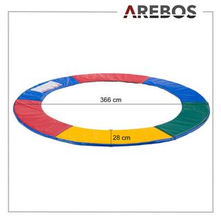 Arebos  Protection des bords du trampoline 