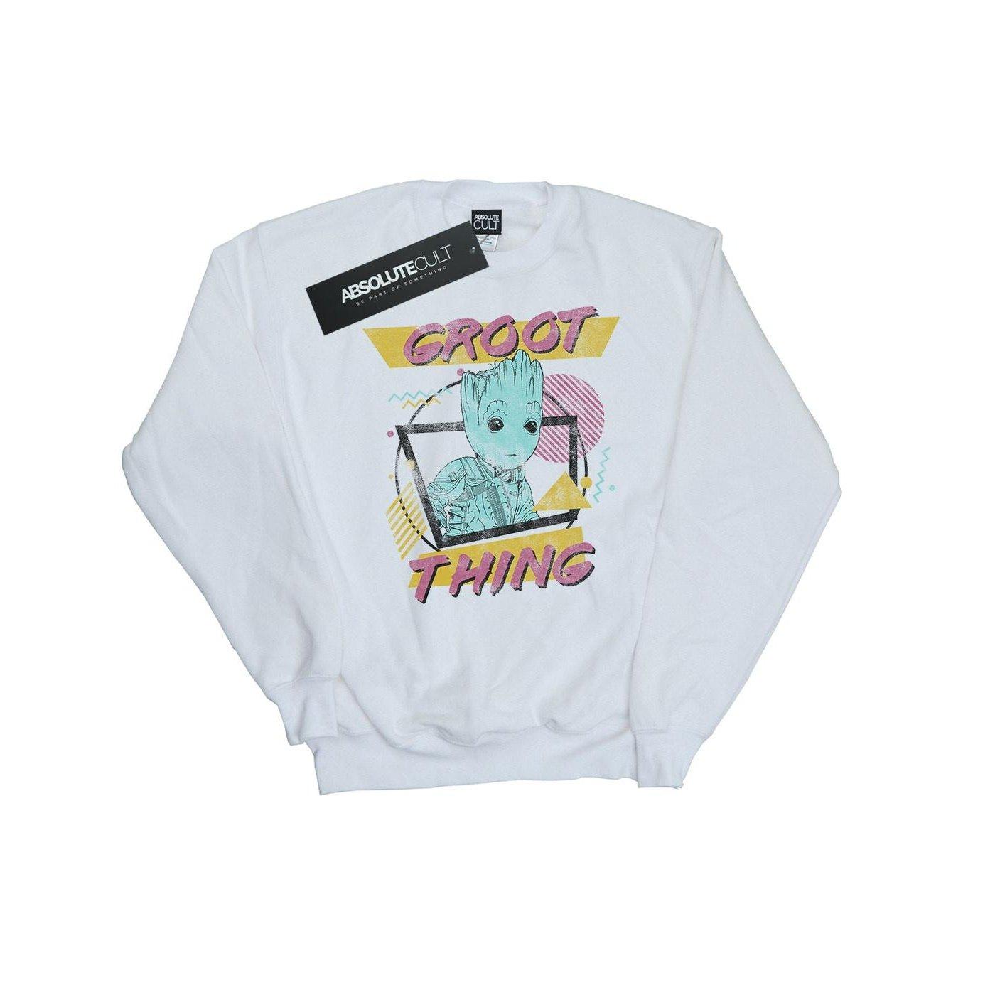 Image of Guardians Of The Galaxy Vol. 2 Groot Thing Sweatshirt Unisex Weiss 152-158