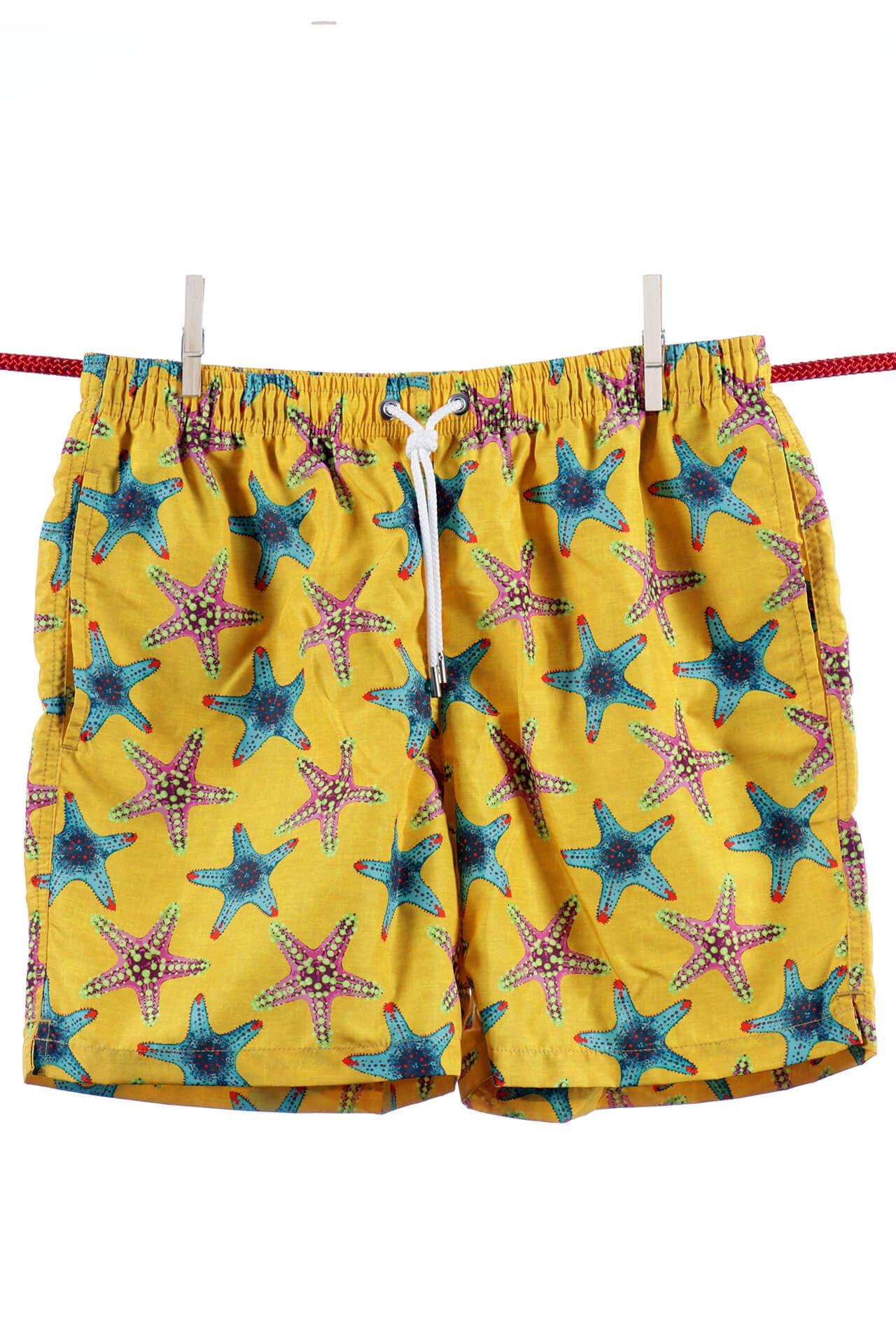 Image of Seestern-badeshorts - Ibiza-modell Herren Gelb M