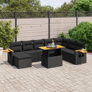 VidaXL set divano da giardino Polirattan  