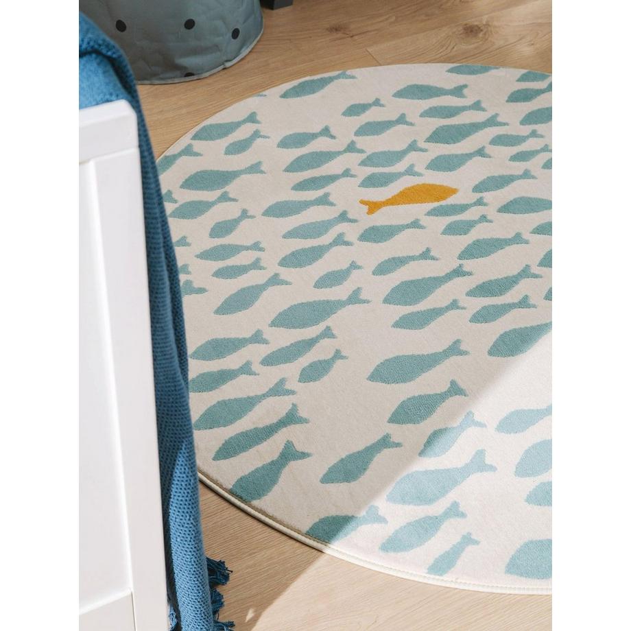 Benuta Tappeto bambino Fabius Beige/Blu  