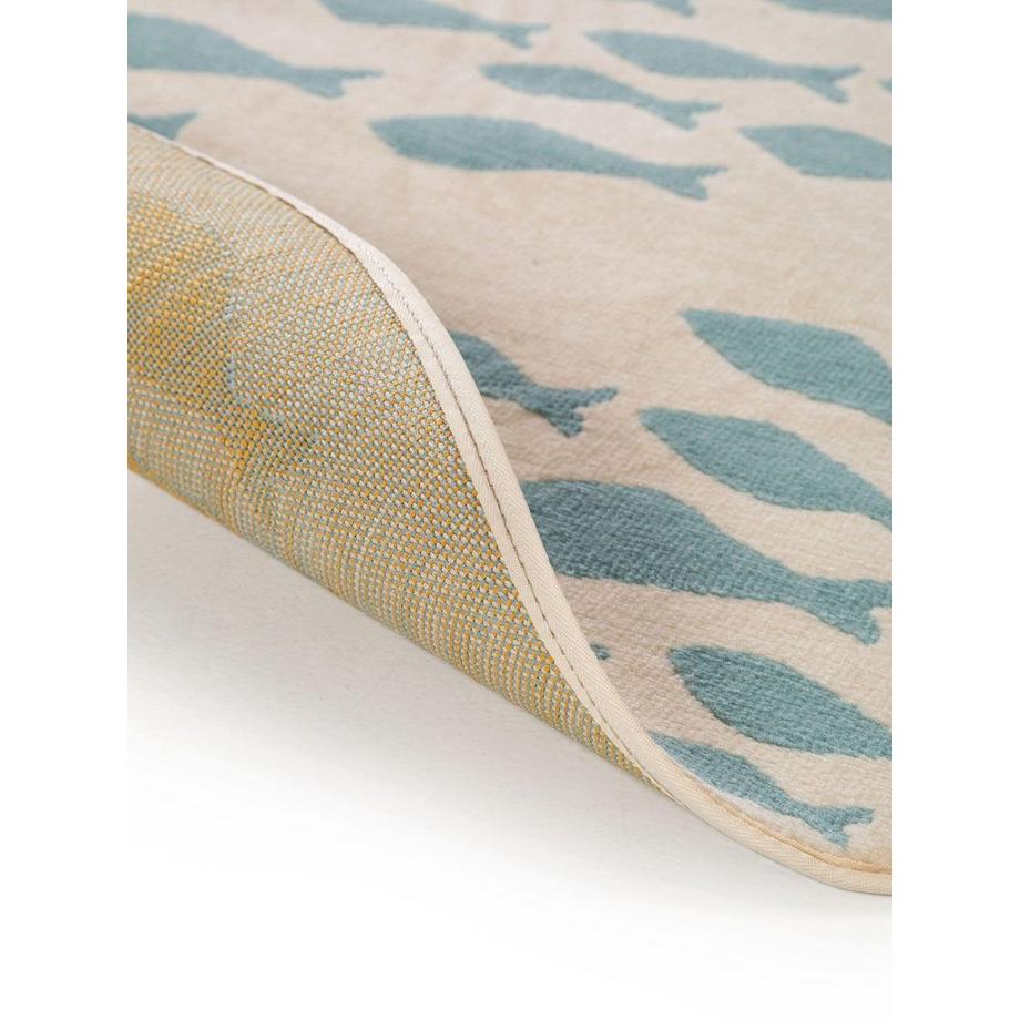 Benuta Tappeto bambino Fabius Beige/Blu  