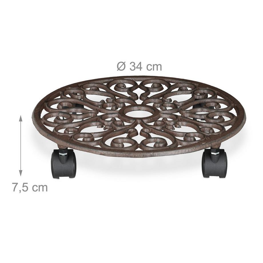 Northix Pflanzen-Caddy-Set mit Rädern  