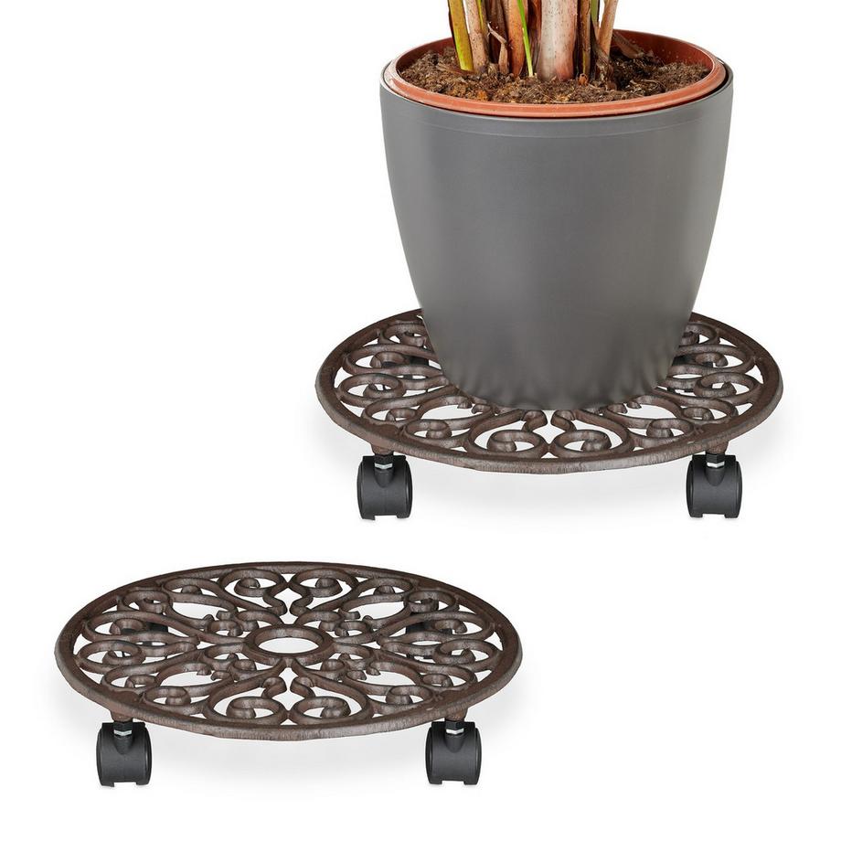 Pflanzen-Caddy-Set mit Rädern