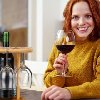 B2X Porte-verres à vin en bambou pour 6 verres  