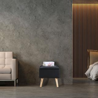 B2X Tabouret avec espace de rangement Cuir artificiel  