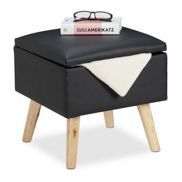 Tabouret avec espace de rangement Cuir artificiel