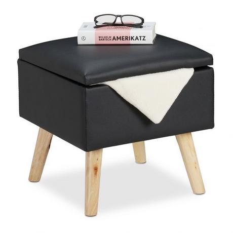 B2X Tabouret avec espace de rangement Cuir artificiel  