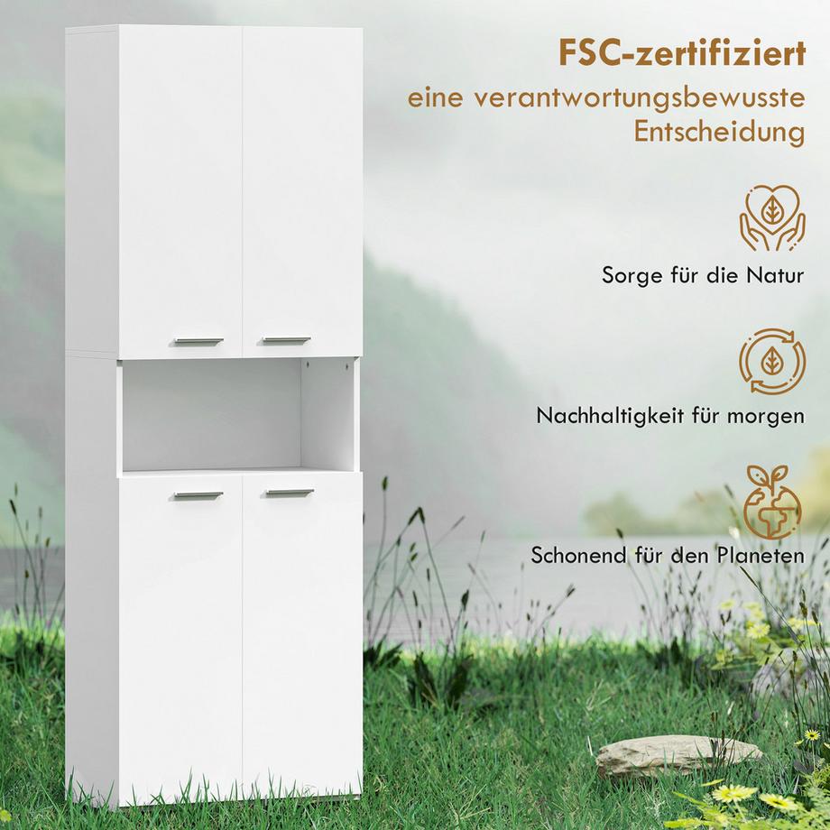 HOMCOM Badezimmerschrank  