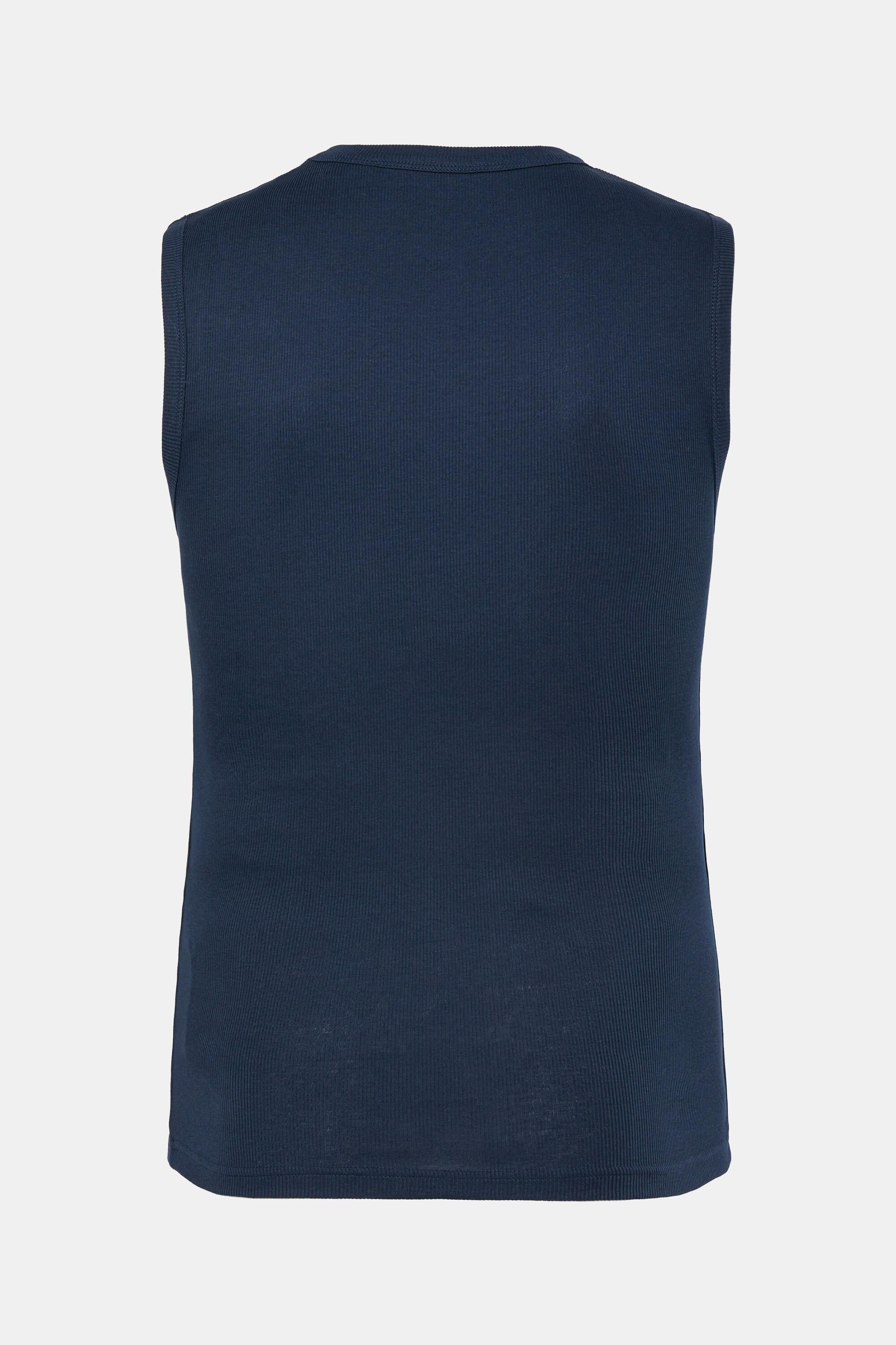 JP1880 Canottiera in jersey a costine spalline larghe  