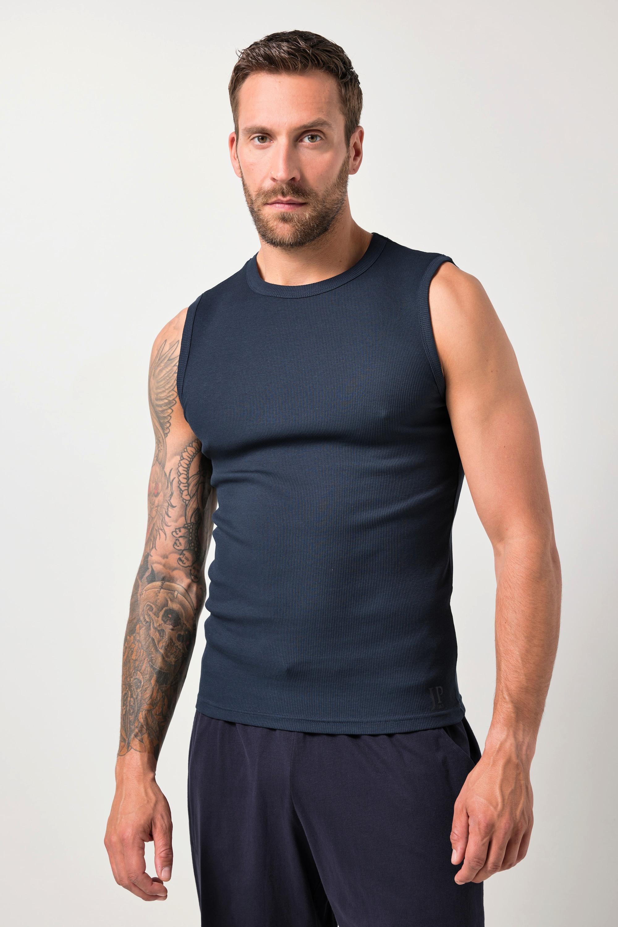 JP1880 Canottiera in jersey a costine spalline larghe  