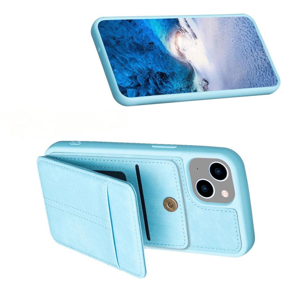 Cover-Discount  iPhone 15 Plus - Coque kickstand avec porte-cartes 