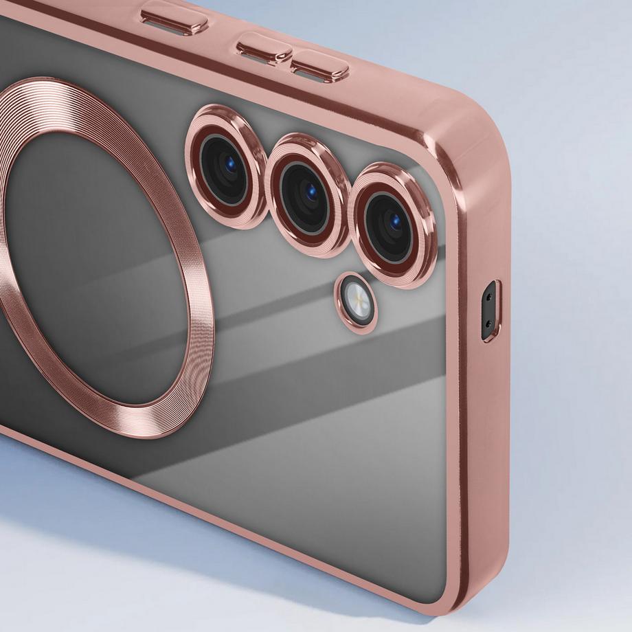 Avizar  Coque MagSafe Samsung S24 Rose Gold 