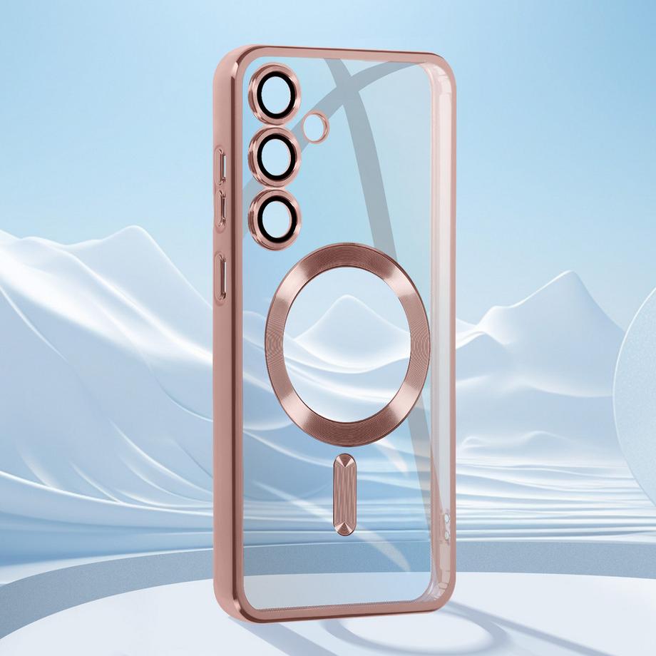 Avizar  Coque MagSafe Samsung S24 Rose Gold 