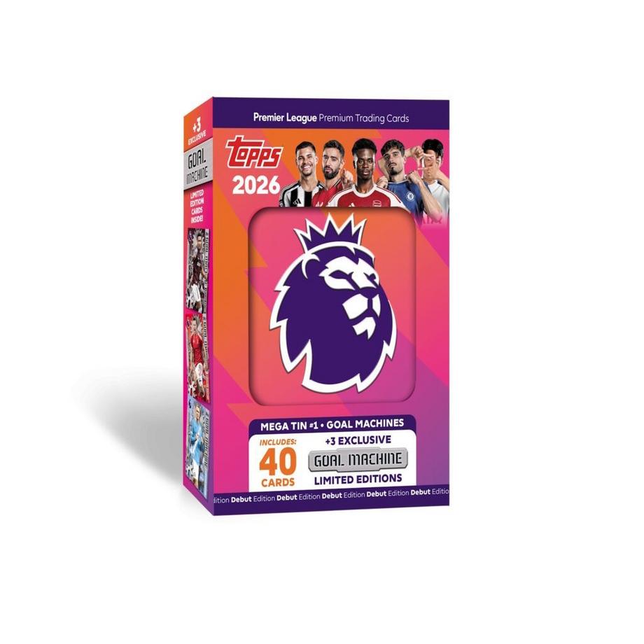 Topps  Cartes à collectionner Premier League 2025/2026 - Boîte Mega Tin 