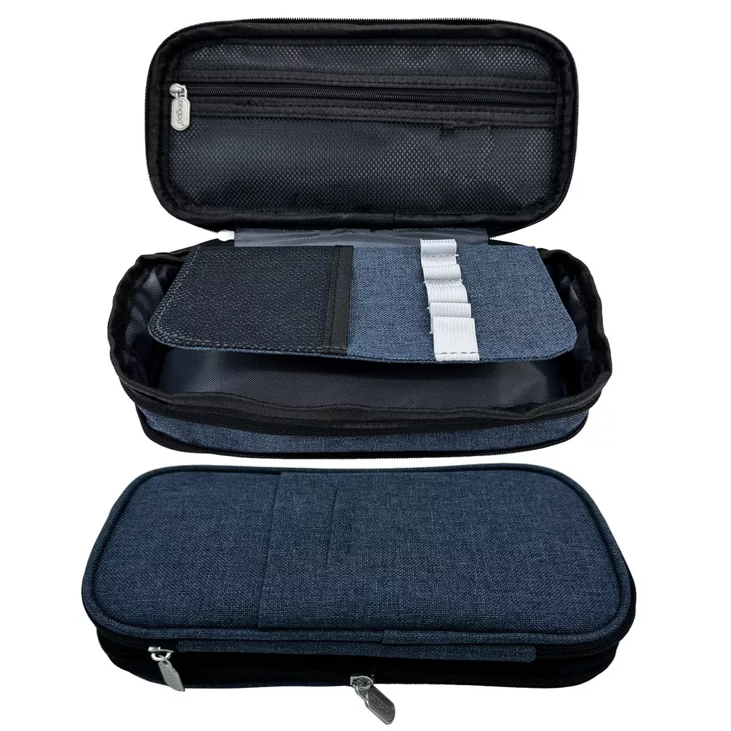 Only-bags.store - Federmäppchen, Großes Fassungsvermögen Federmäppchen, Langlebige Federtaschen, Federmäppchen mit Reißverschluss, One Size, Blau