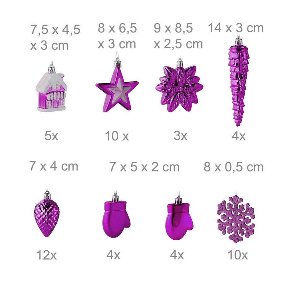 Northix  Christbaumkugeln im 100er Pack 