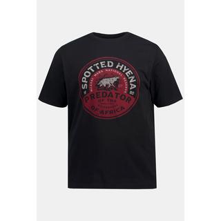 JP1880  T-shirt con mezze maniche e stampa con iena maculata 