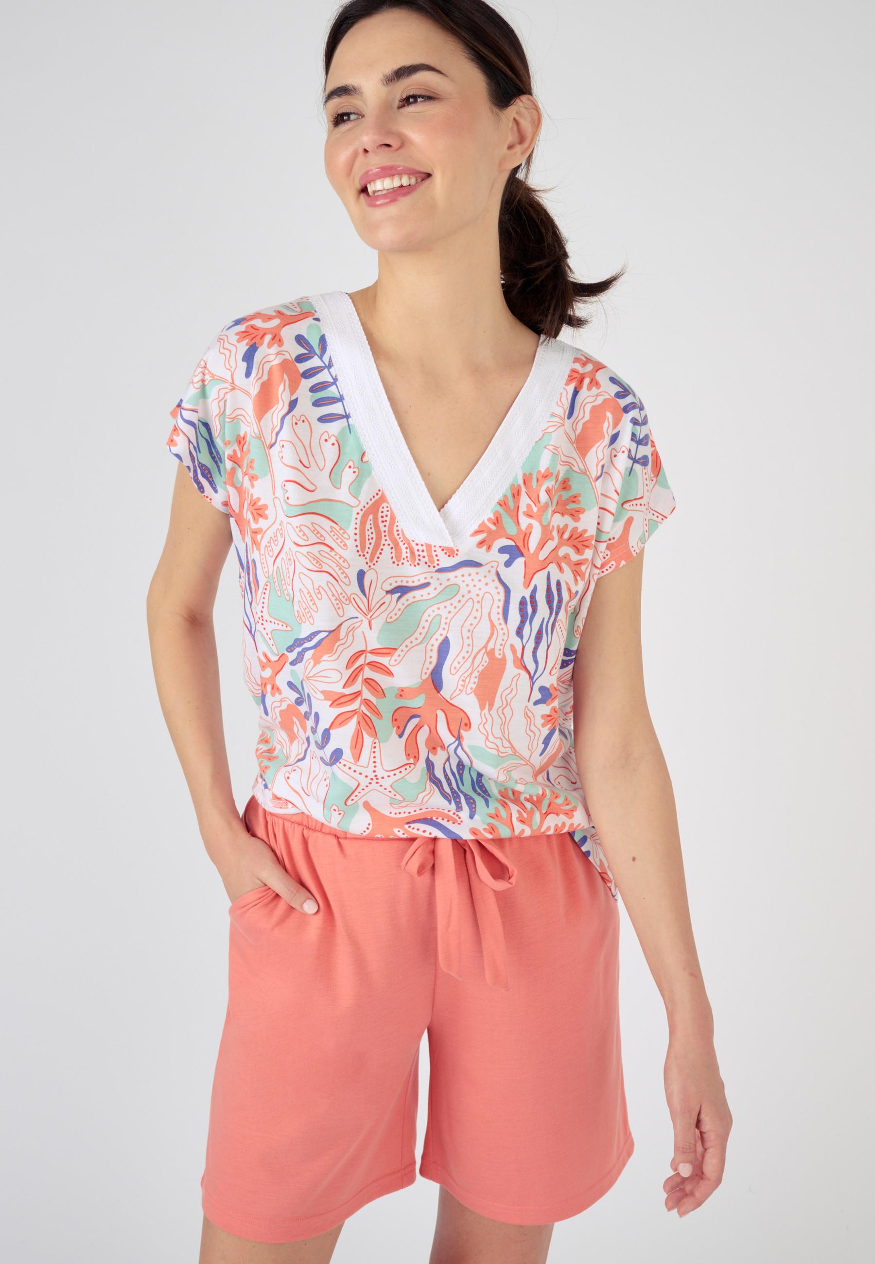 Image of Shorty Aus Recycelter Jersey-wirkware* Climatyl Unisex Weiss 42/44
