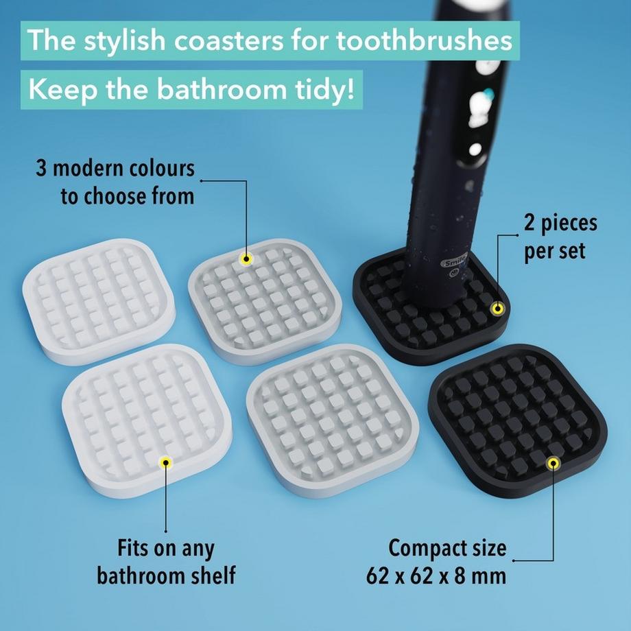 Qikfresh  Zahnbürsten Untersetzer 2er Set 