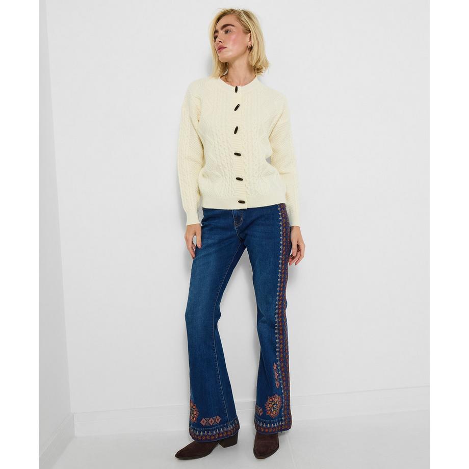 Joe Browns Übergroße Zopfstrickjacke  