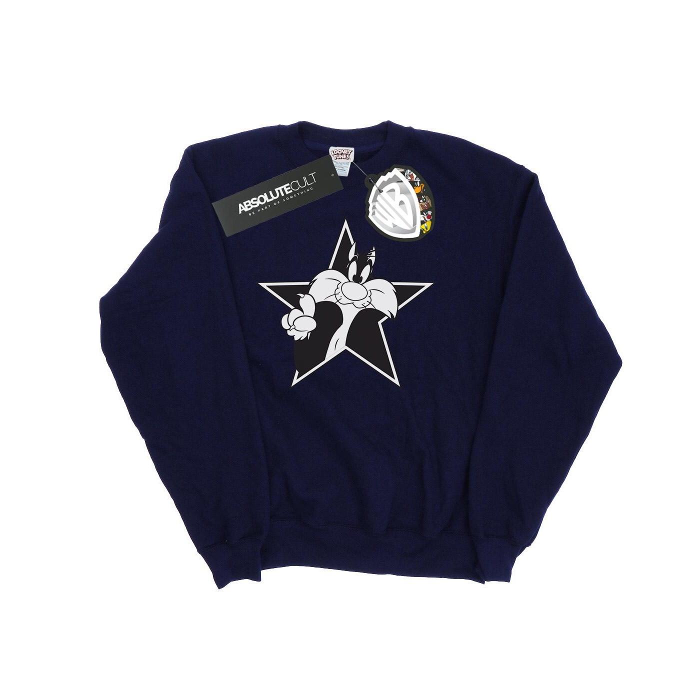 Image of Sylvester Mono Star Sweatshirt Damen Marine S