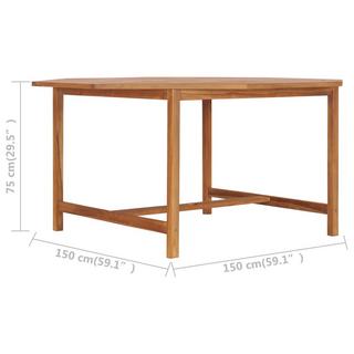 VidaXL Table de salle à manger bois  