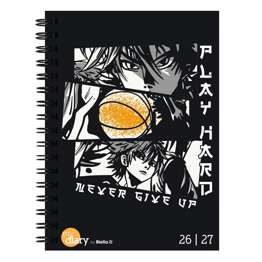 Biella Agenda scolaire mydiary Wire-O 3½ jours par page, Anime  
